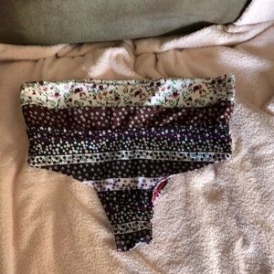 High waste swim bottoms